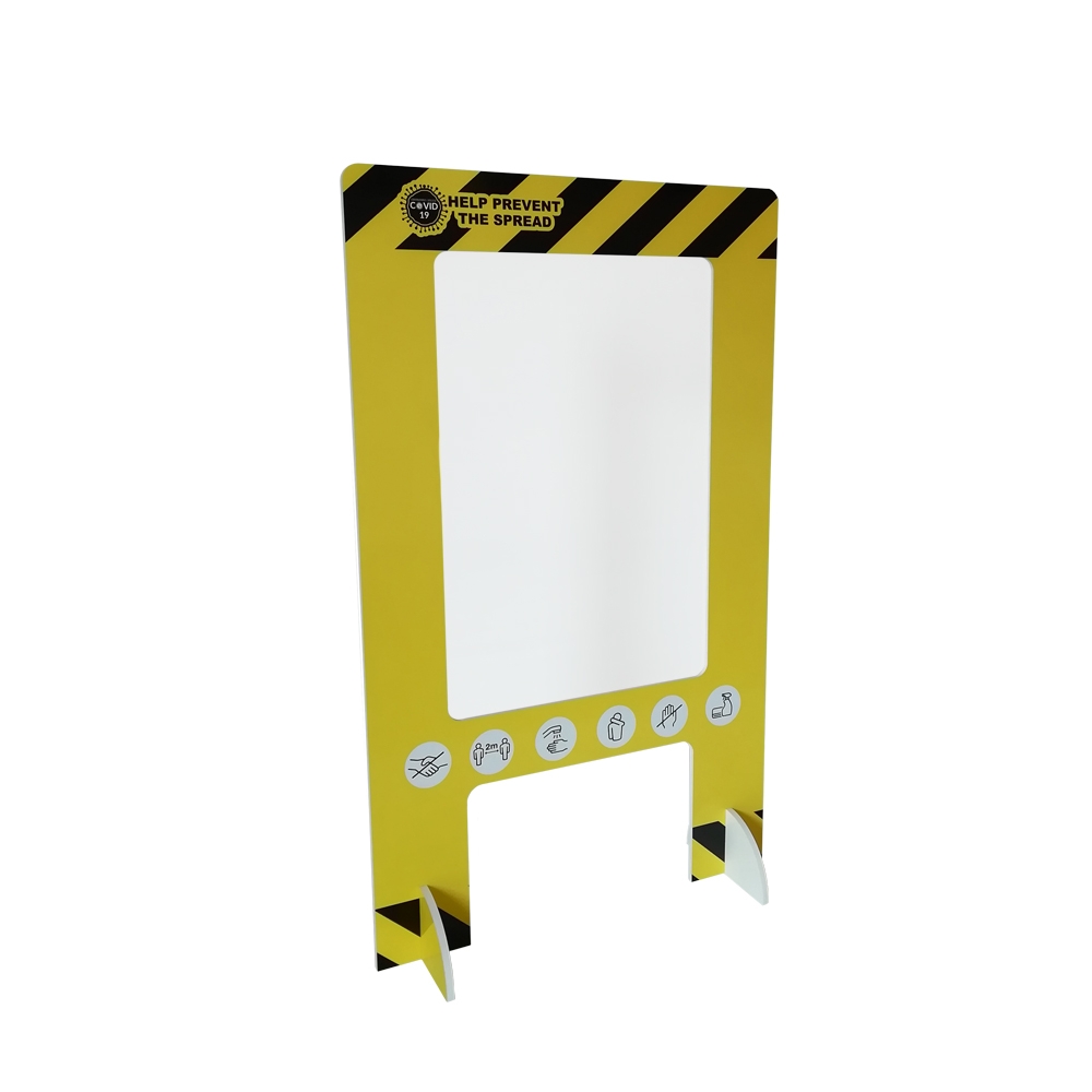 Coronavirus COVID19 Sneeze Guard Portrait